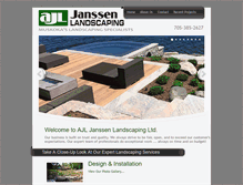 Tablet Screenshot of janssenlandscaping.com